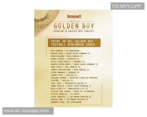 杜埃荣获2025年欧洲金童奖巴黎官方社媒发布祝贺海报